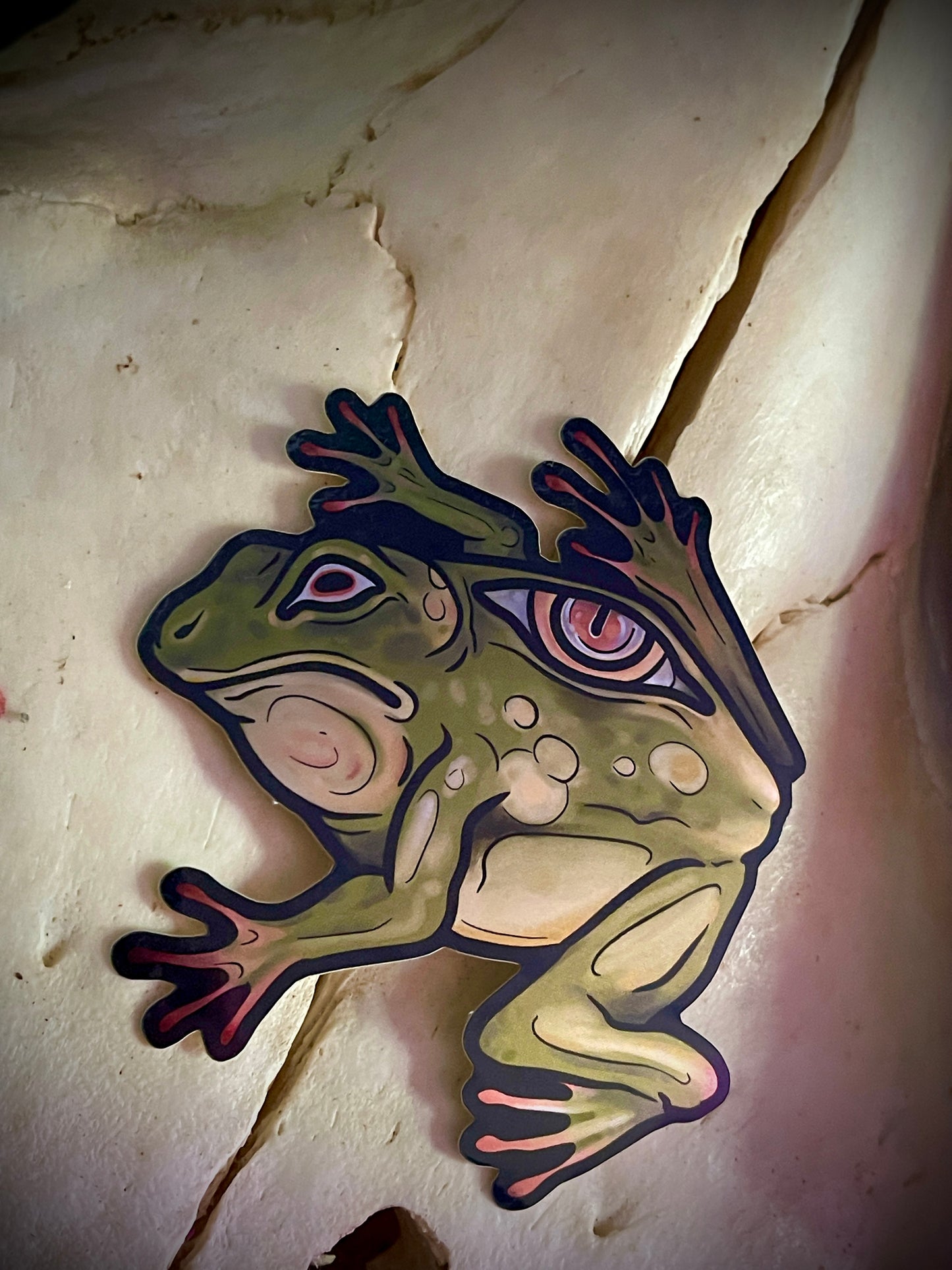 Eye of the frog sticker