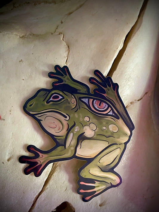 Eye of the frog sticker